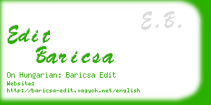 edit baricsa business card